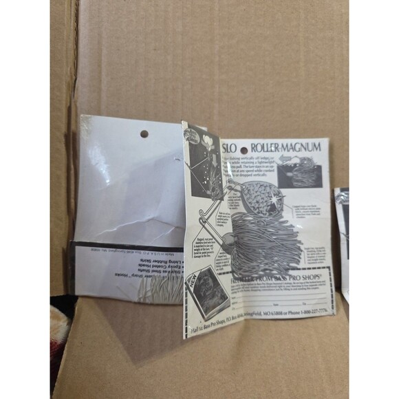 3 NOS Vintage Bass Pro Shops Spinnerbaits Retro‎ Fishing Slow Roller Magnum - Picture 6 of 6